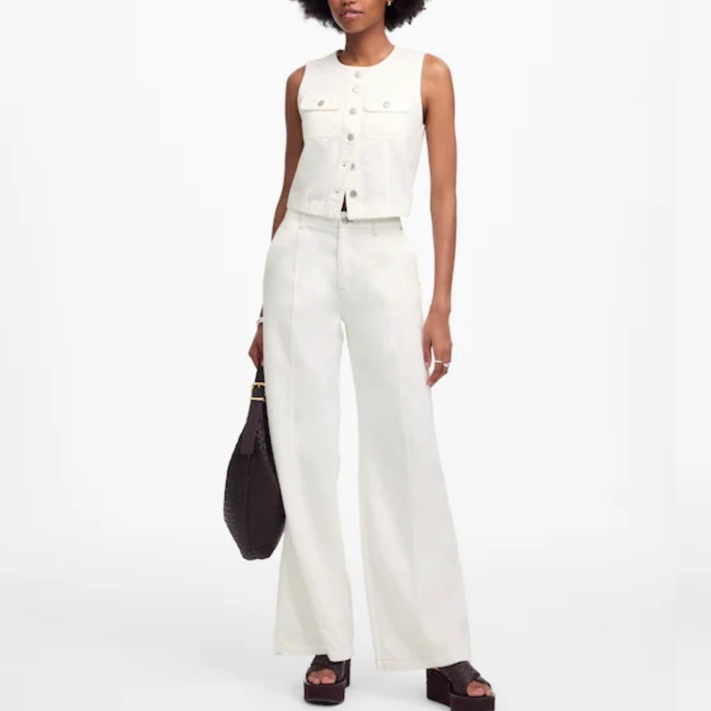 NWT Madewell Wide Sweep Trousers       Size 27